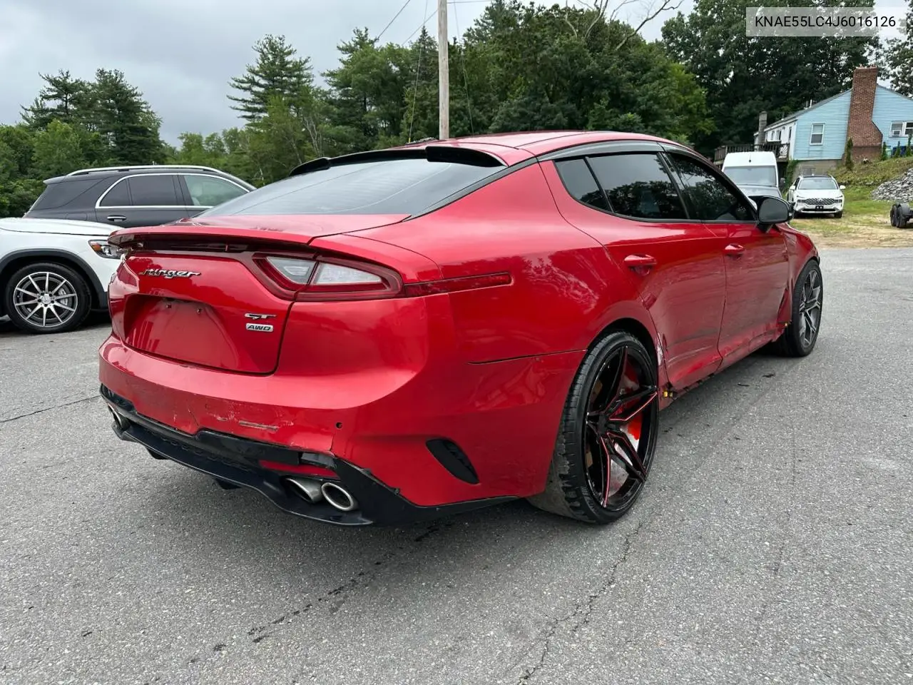 2018 Kia Stinger Gt2 VIN: KNAE55LC4J6016126 Lot: 64627575