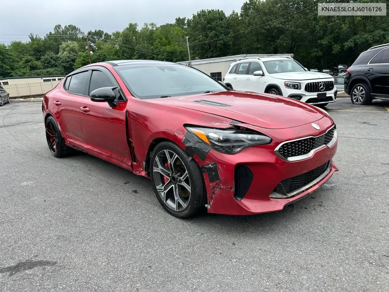 2018 Kia Stinger Gt2 VIN: KNAE55LC4J6016126 Lot: 64627575