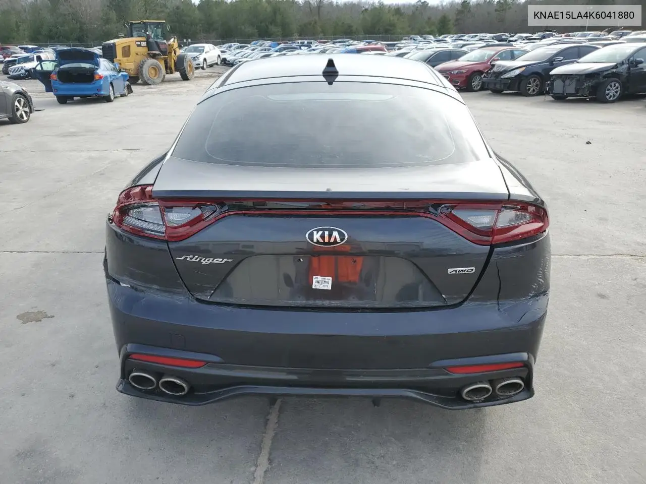 2019 Kia Stinger VIN: KNAE15LA4K6041880 Lot: 46025865