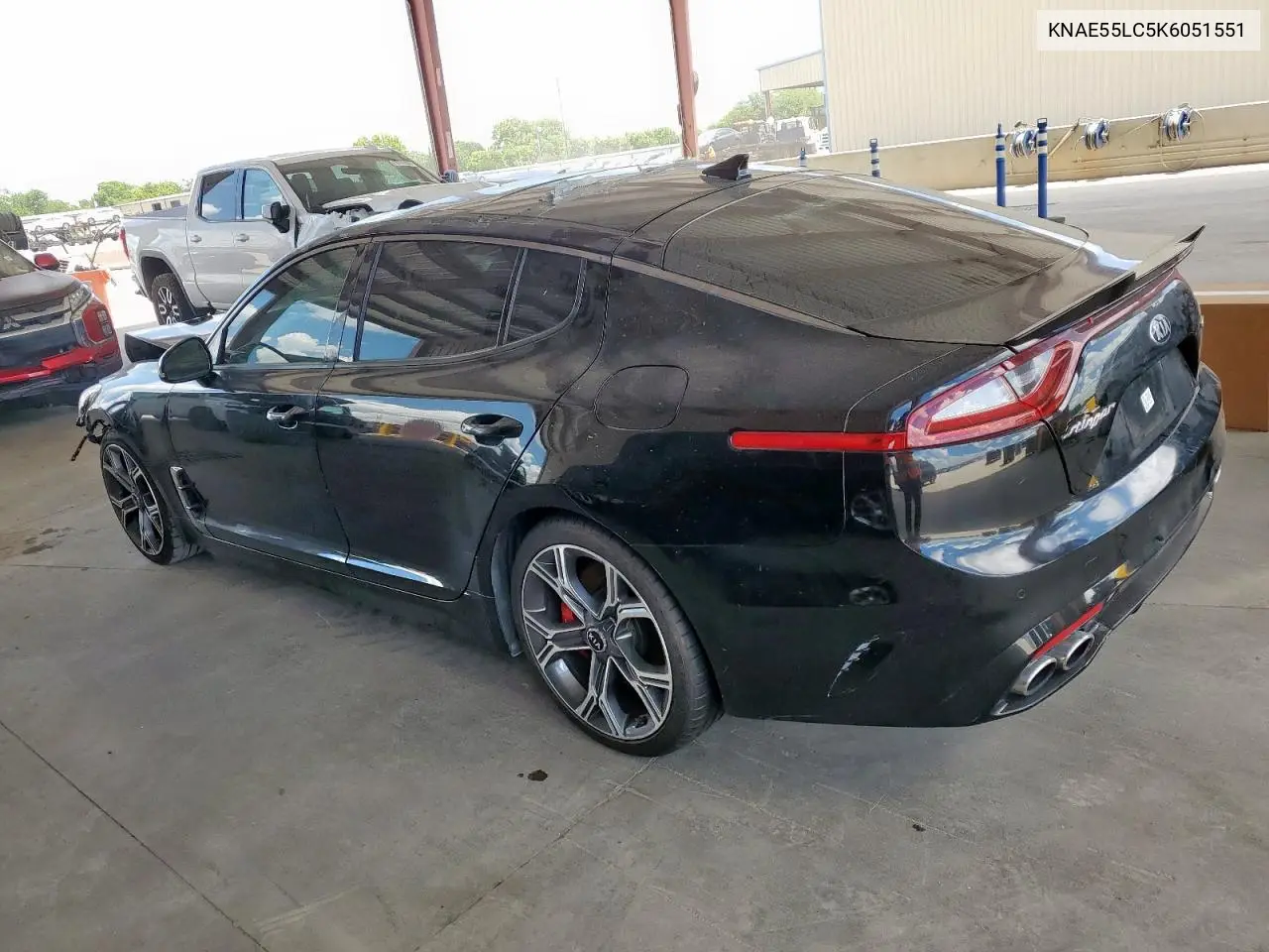 2019 Kia Stinger Gt2 VIN: KNAE55LC5K6051551 Lot: 62152845