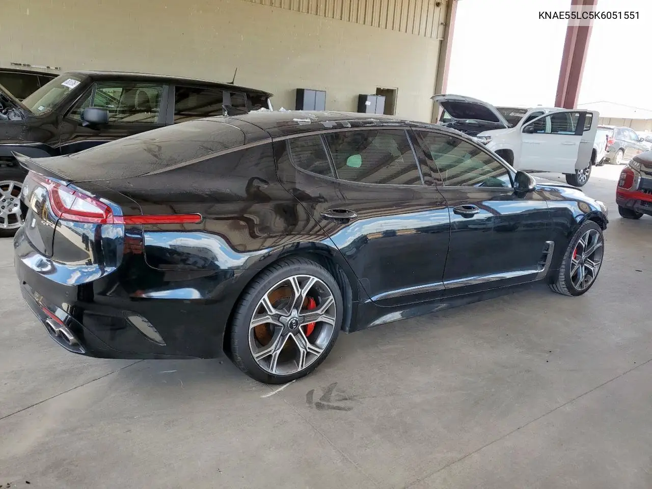 2019 Kia Stinger Gt2 VIN: KNAE55LC5K6051551 Lot: 62152845