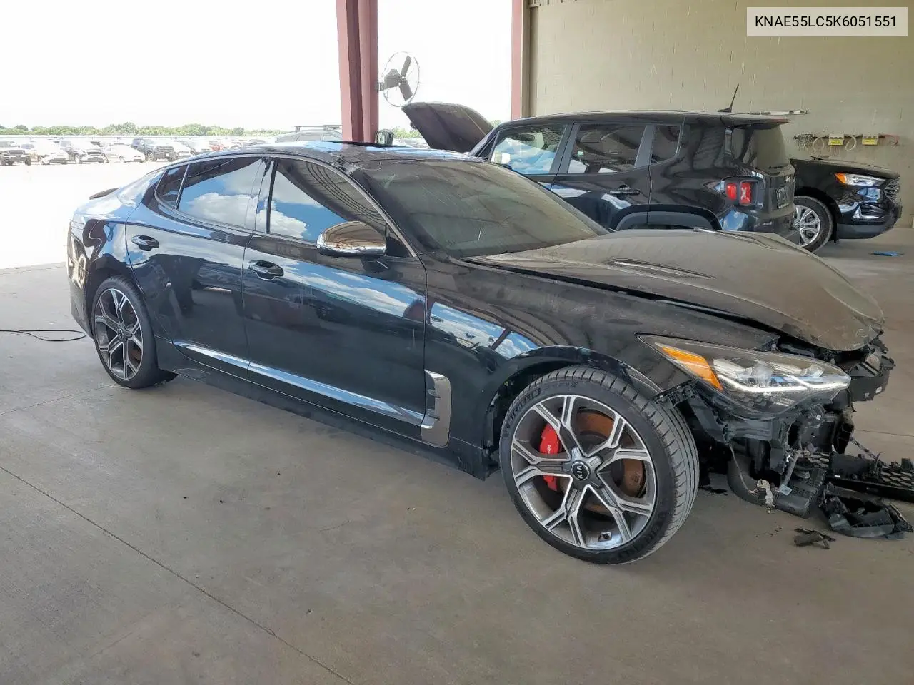 2019 Kia Stinger Gt2 VIN: KNAE55LC5K6051551 Lot: 62152845