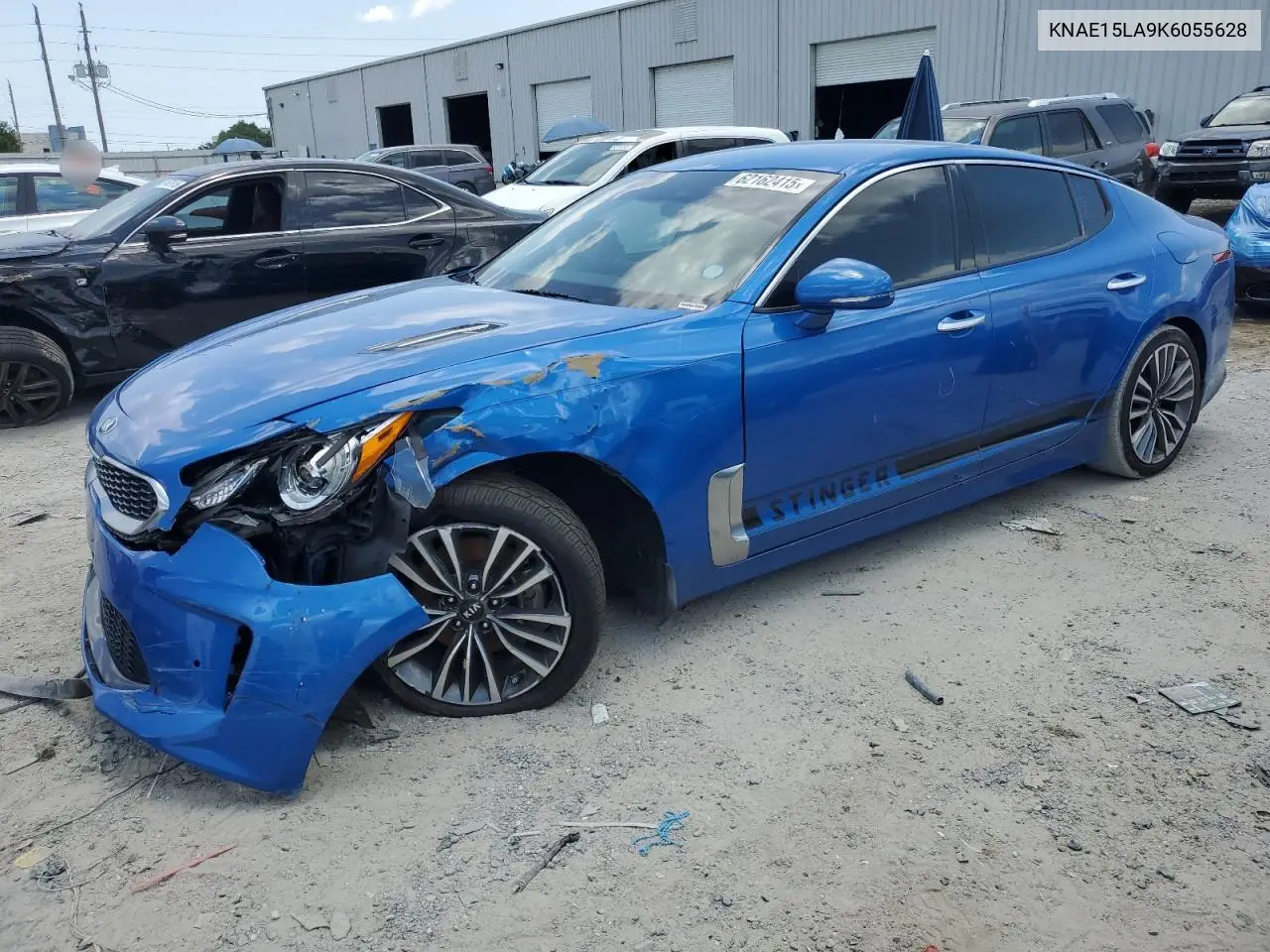 2019 Kia Stinger VIN: KNAE15LA9K6055628 Lot: 62162415