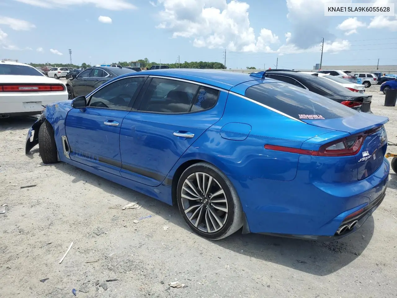 2019 Kia Stinger VIN: KNAE15LA9K6055628 Lot: 62162415