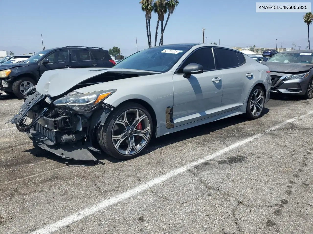 2019 Kia Stinger Gt1 VIN: KNAE45LC4K6066335 Lot: 62715125