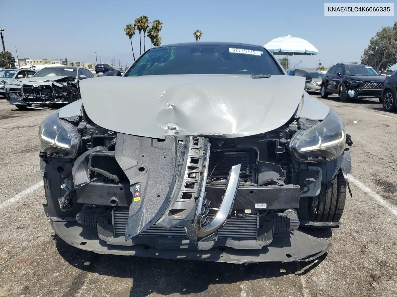 2019 Kia Stinger Gt1 VIN: KNAE45LC4K6066335 Lot: 62715125