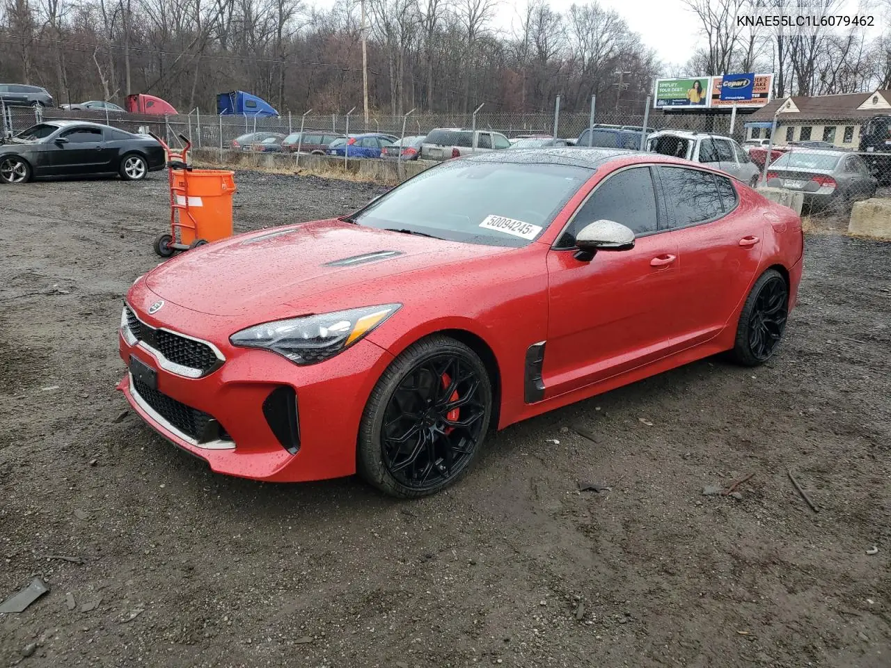 2020 Kia Stinger Gt2 VIN: KNAE55LC1L6079462 Lot: 50094245