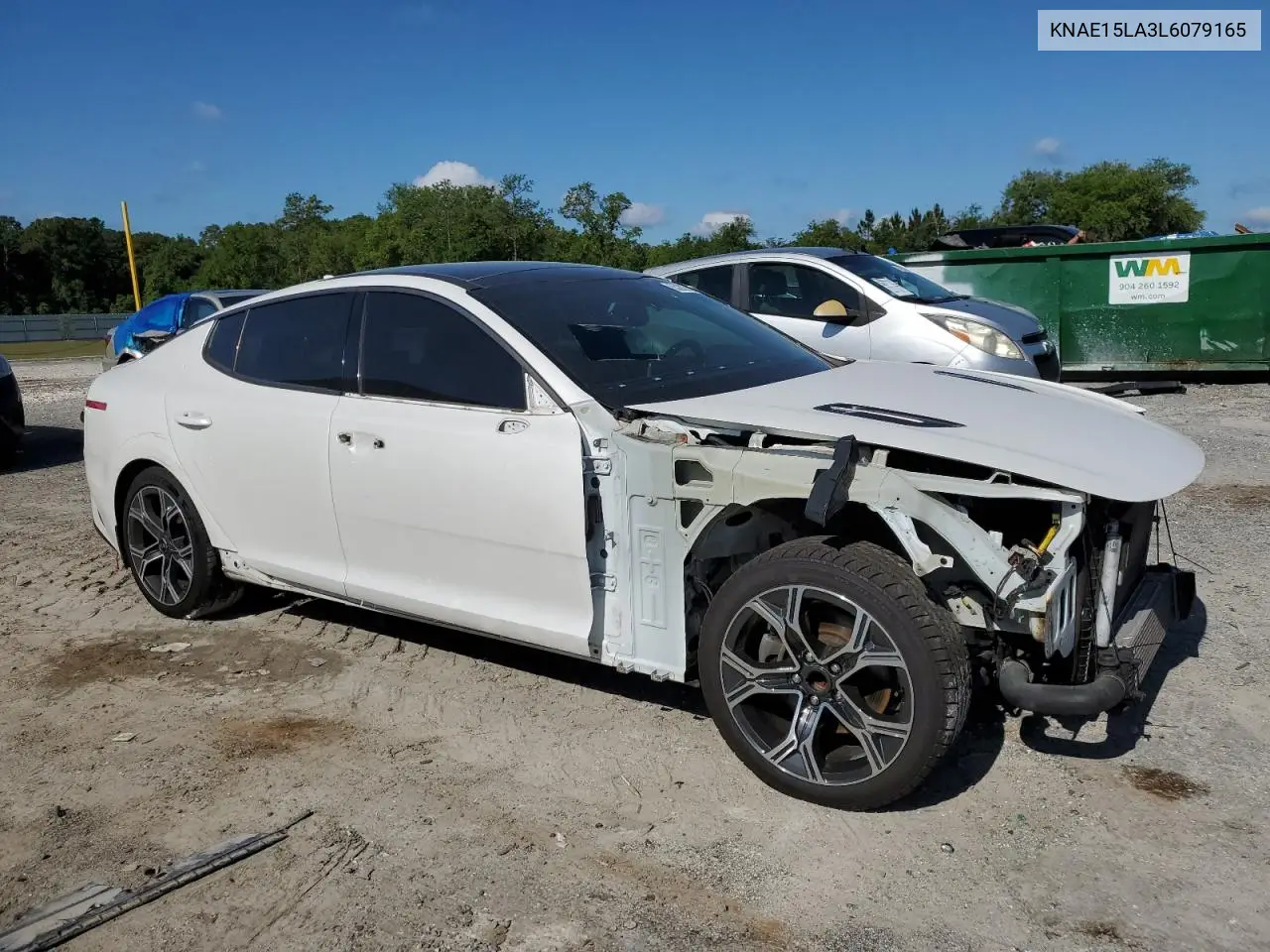 2020 Kia Stinger VIN: KNAE15LA3L6079165 Lot: 55282945