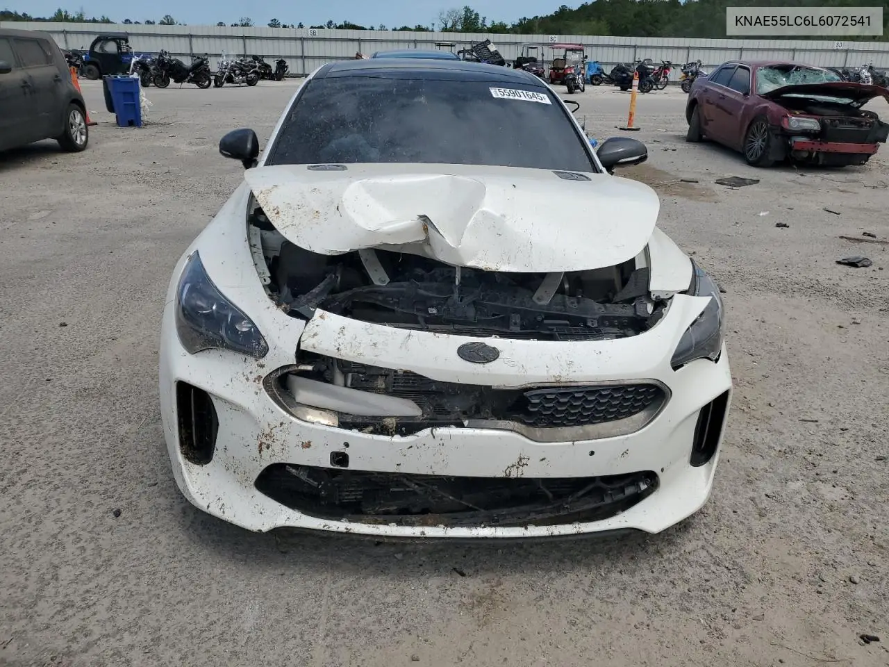 2020 Kia Stinger Gt2 VIN: KNAE55LC6L6072541 Lot: 55901645