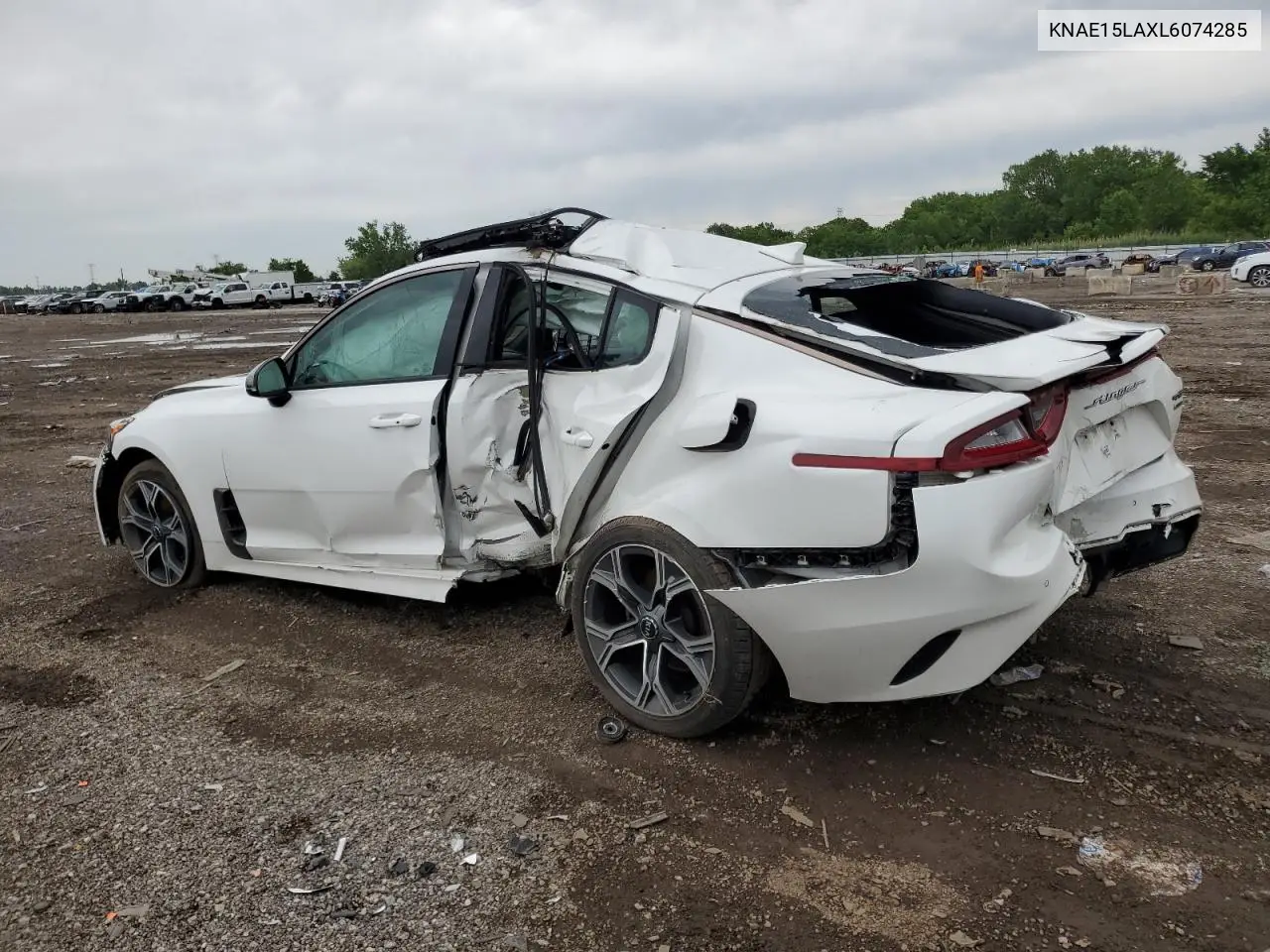 2020 Kia Stinger VIN: KNAE15LAXL6074285 Lot: 61591405