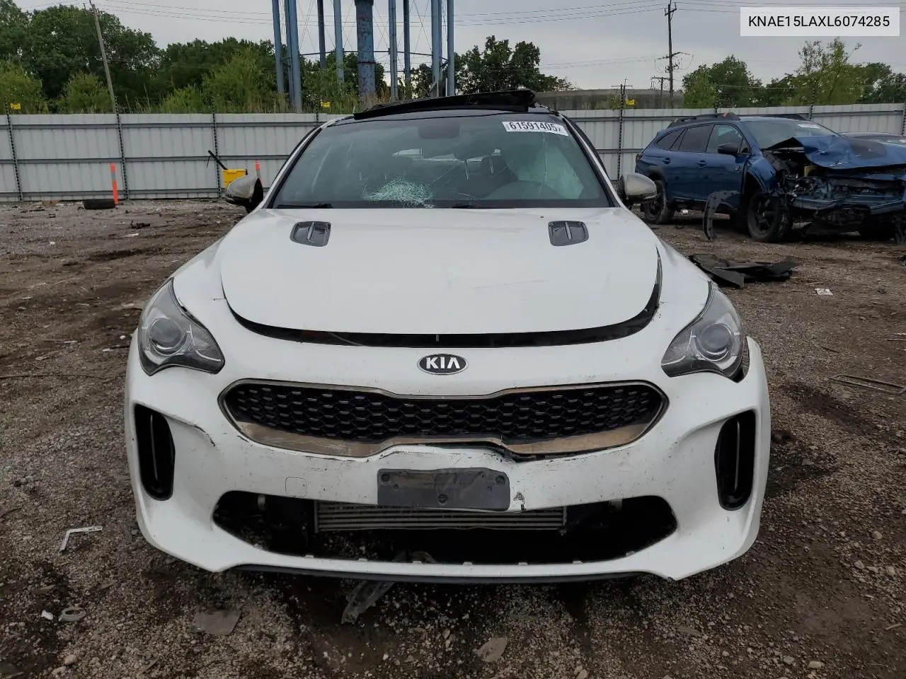 2020 Kia Stinger VIN: KNAE15LAXL6074285 Lot: 61591405