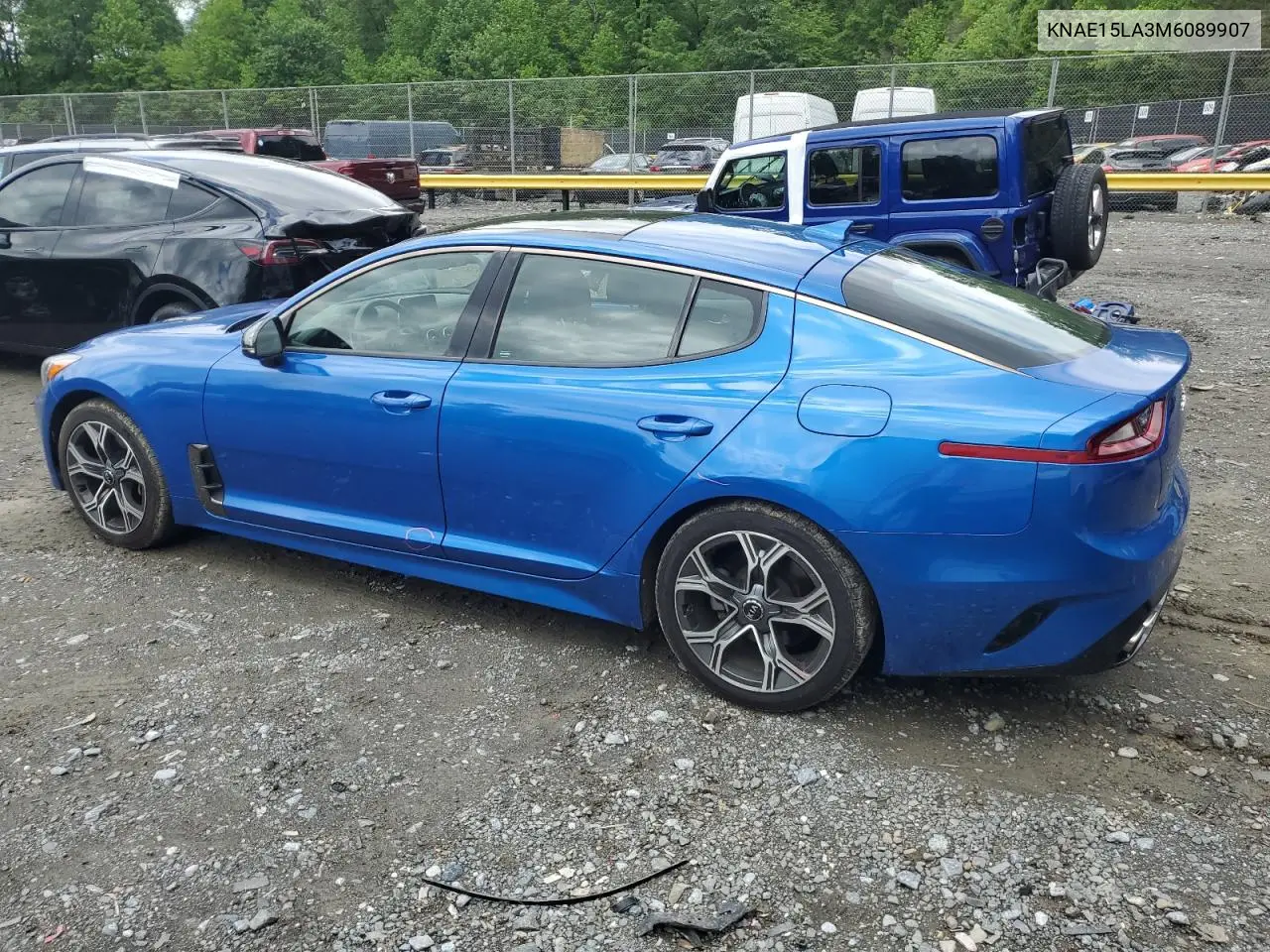 2021 Kia Stinger VIN: KNAE15LA3M6089907 Lot: 56627095