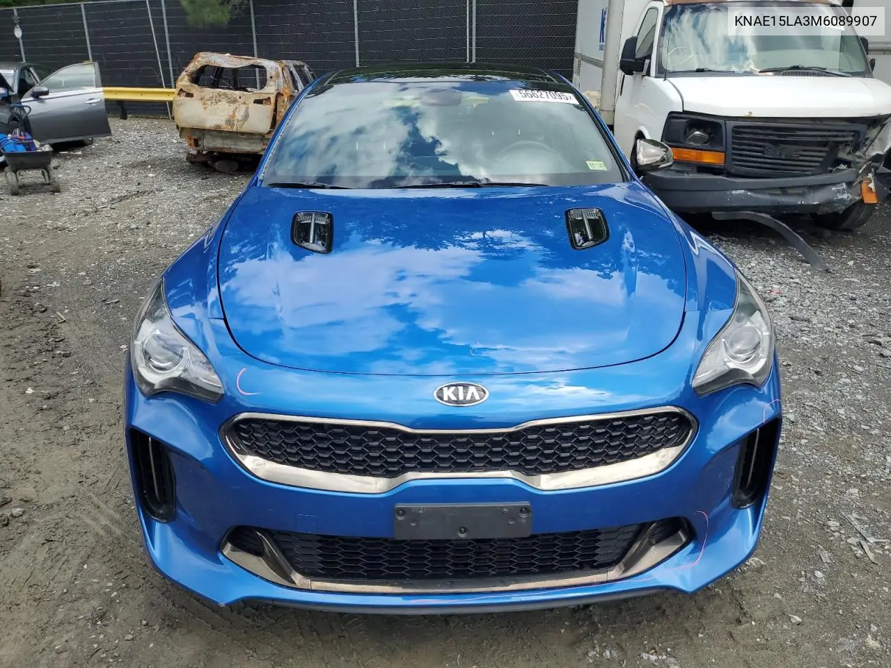 2021 Kia Stinger VIN: KNAE15LA3M6089907 Lot: 56627095