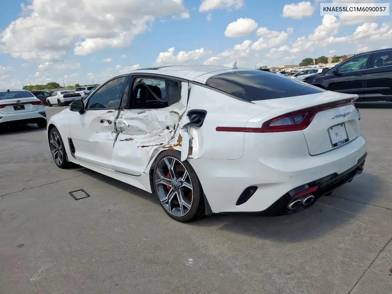 2021 Kia Stinger Gt2 VIN: KNAE55LC1M6090057 Lot: 59256645