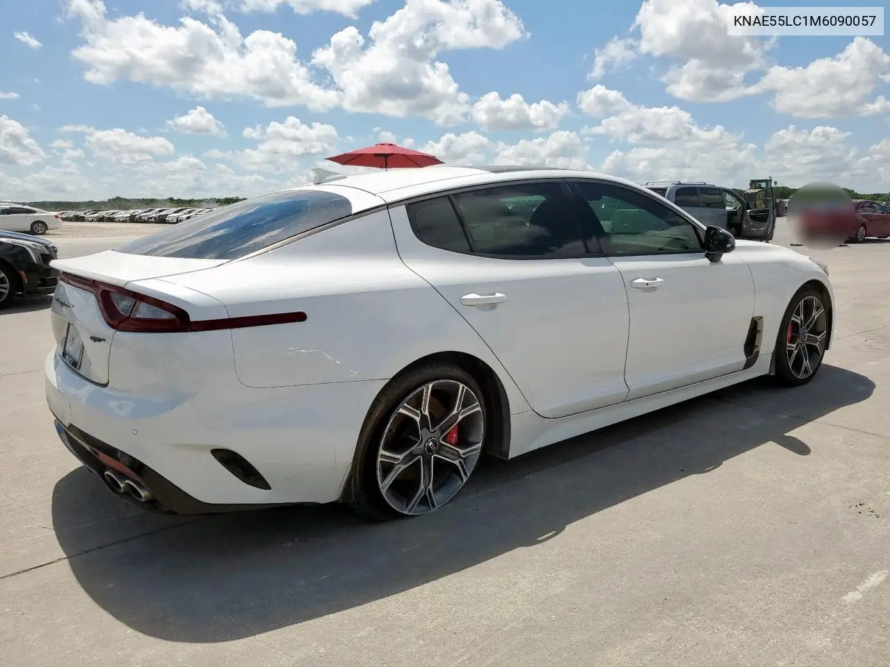 2021 Kia Stinger Gt2 VIN: KNAE55LC1M6090057 Lot: 59256645