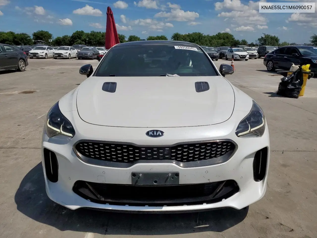 2021 Kia Stinger Gt2 VIN: KNAE55LC1M6090057 Lot: 59256645