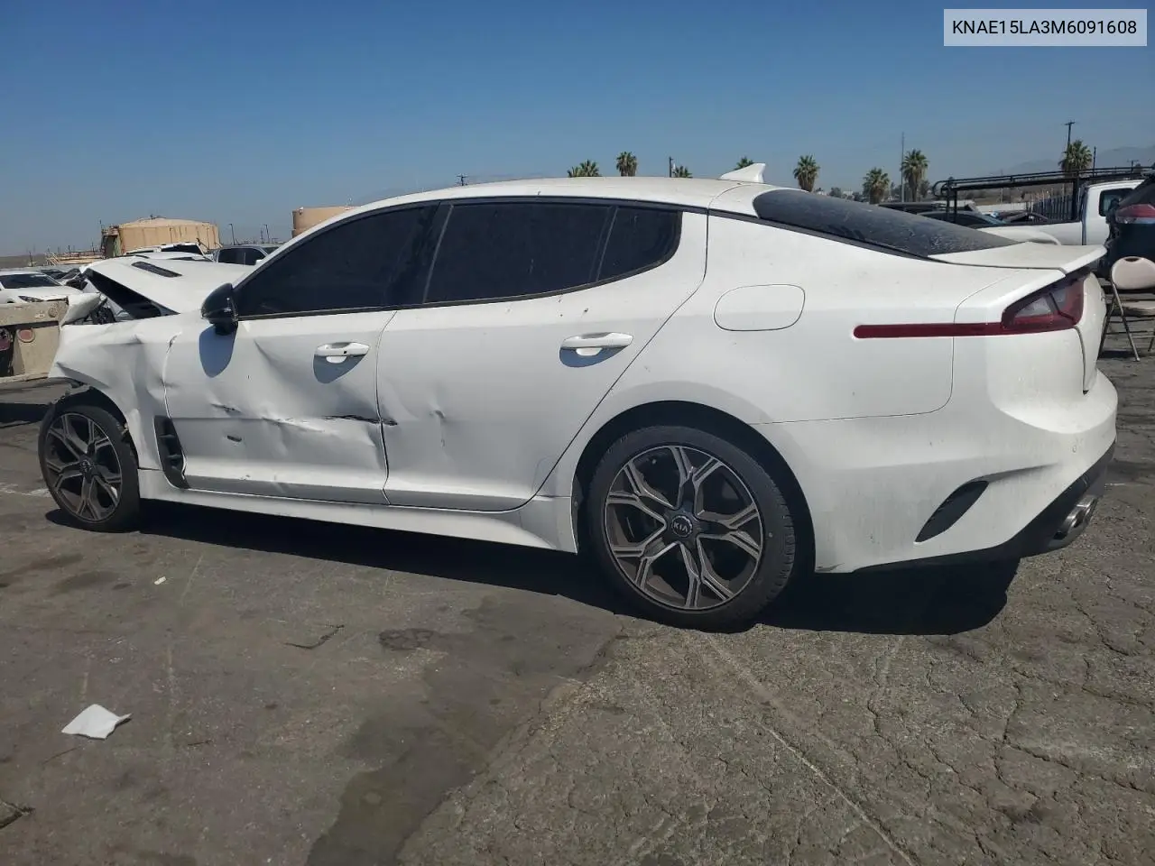 2021 Kia Stinger VIN: KNAE15LA3M6091608 Lot: 63607295
