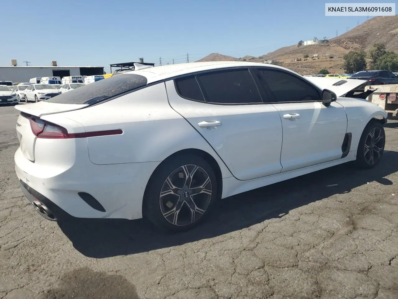 2021 Kia Stinger VIN: KNAE15LA3M6091608 Lot: 63607295