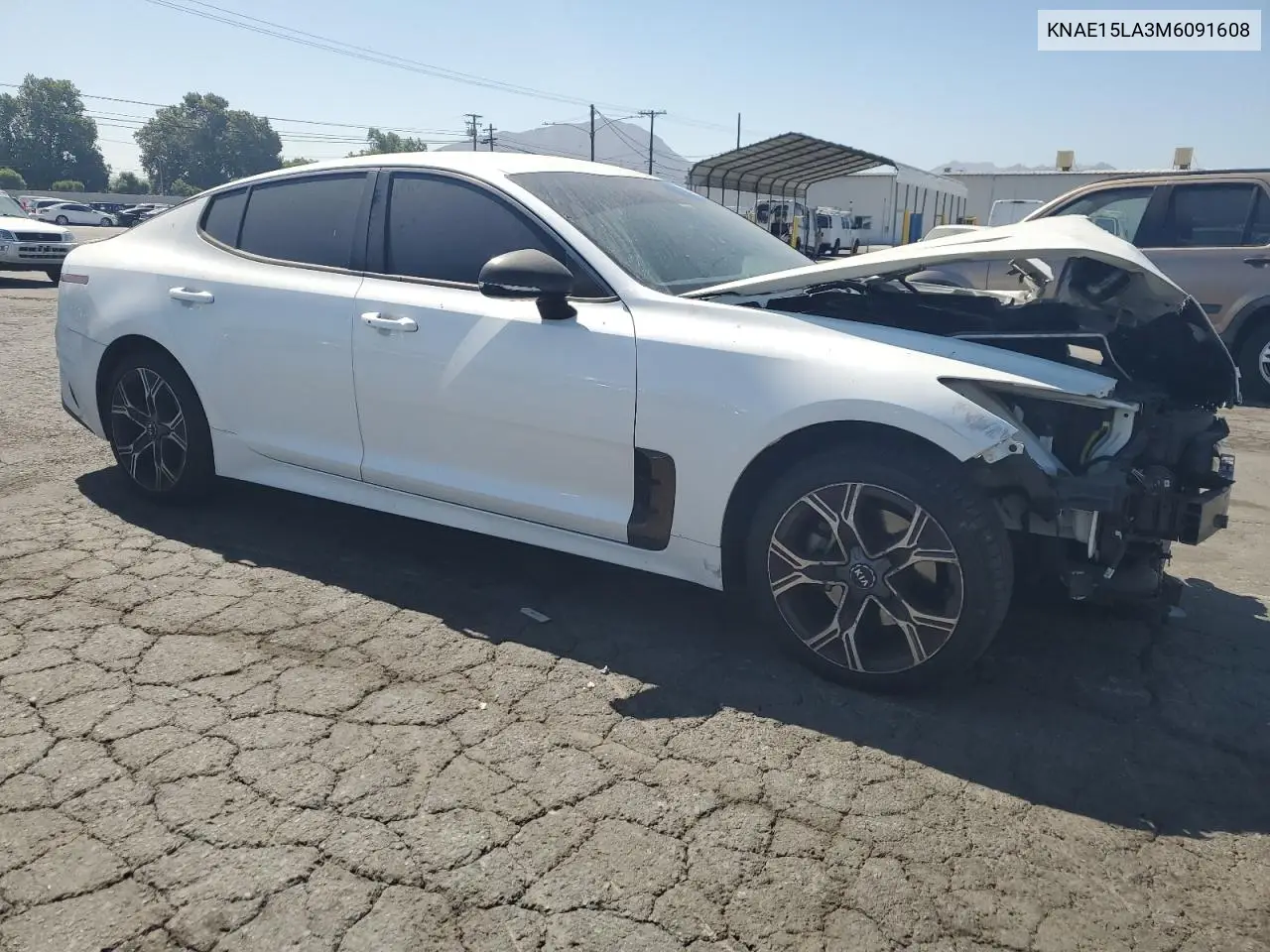 2021 Kia Stinger VIN: KNAE15LA3M6091608 Lot: 63607295