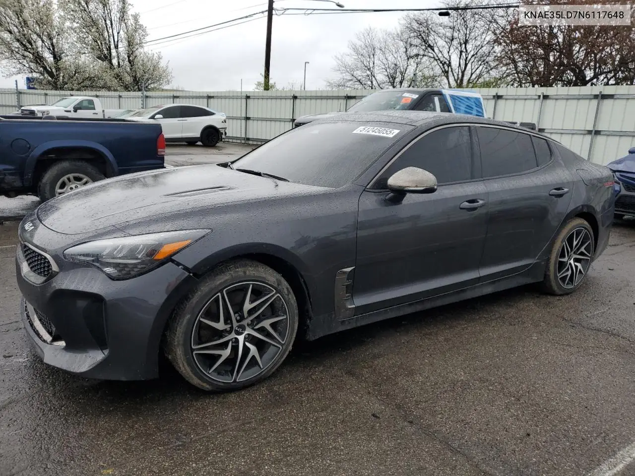 2022 Kia Stinger Gt Line VIN: KNAE35LD7N6117648 Lot: 51245055