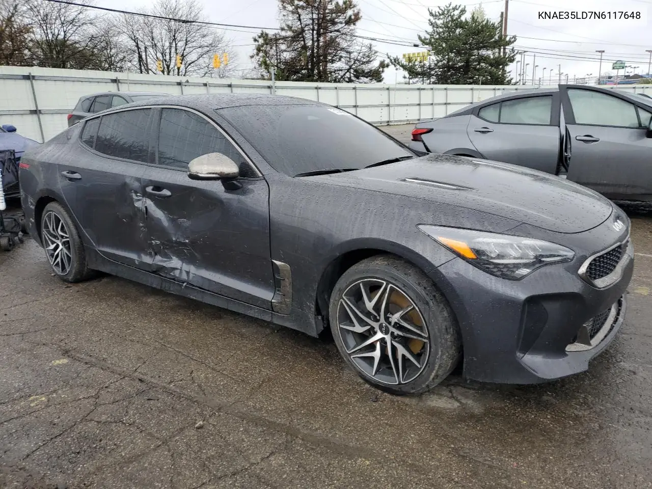 2022 Kia Stinger Gt Line VIN: KNAE35LD7N6117648 Lot: 51245055