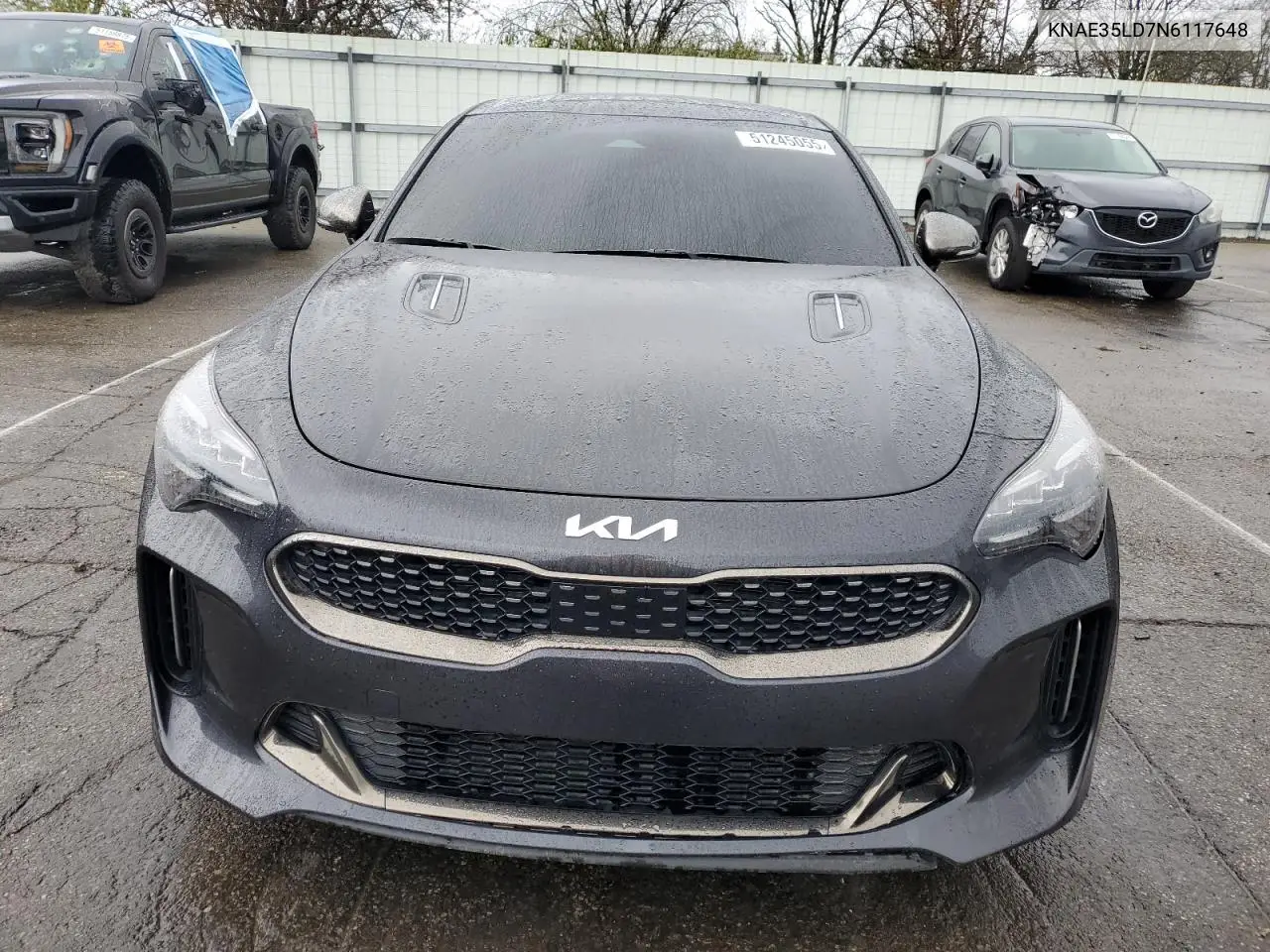 2022 Kia Stinger Gt Line VIN: KNAE35LD7N6117648 Lot: 51245055