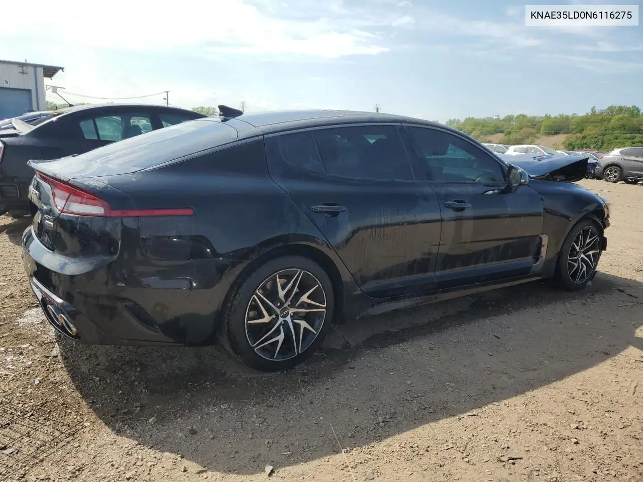 2022 Kia Stinger Gt Line VIN: KNAE35LD0N6116275 Lot: 56538315