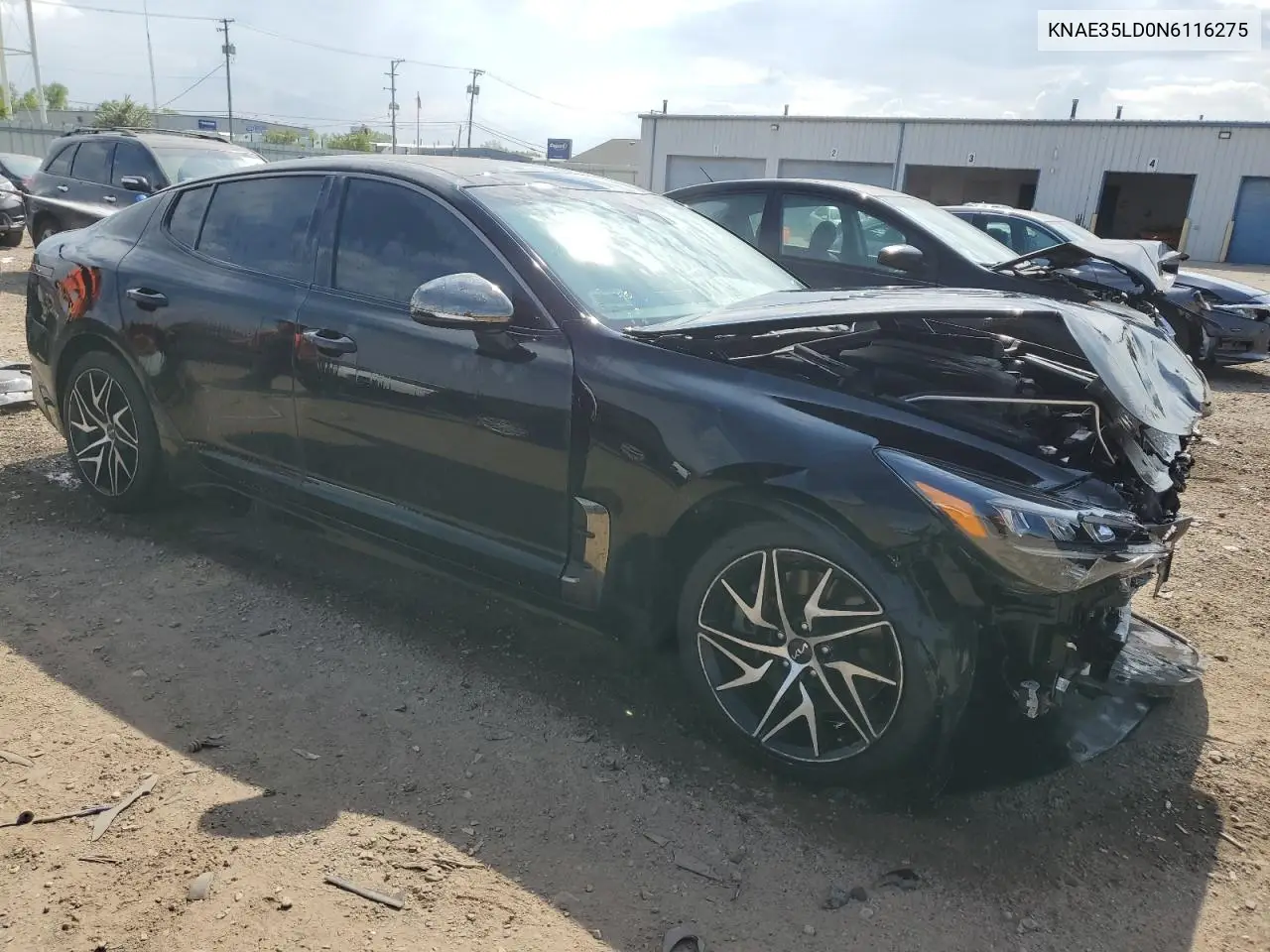 2022 Kia Stinger Gt Line VIN: KNAE35LD0N6116275 Lot: 56538315