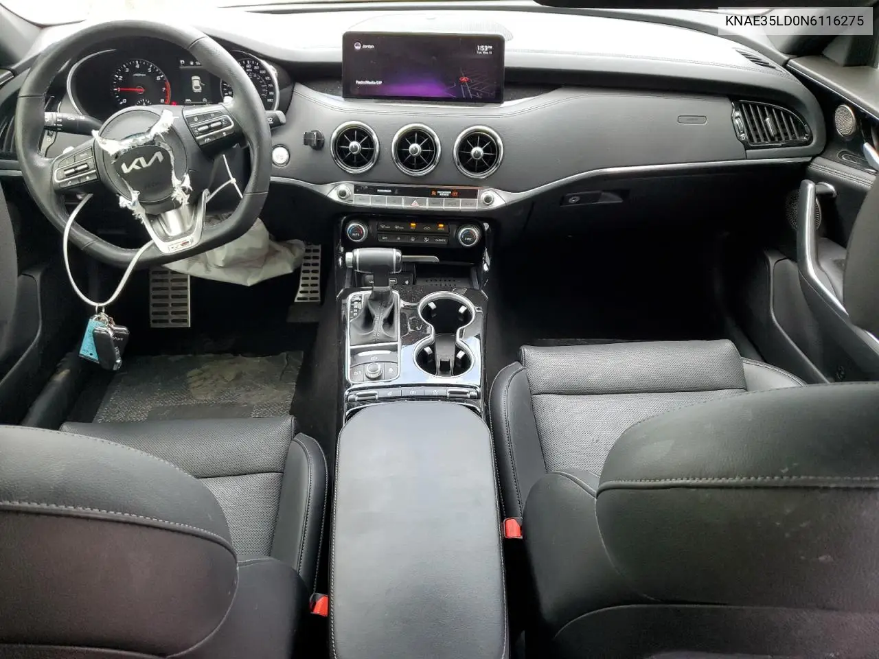 2022 Kia Stinger Gt Line VIN: KNAE35LD0N6116275 Lot: 56538315