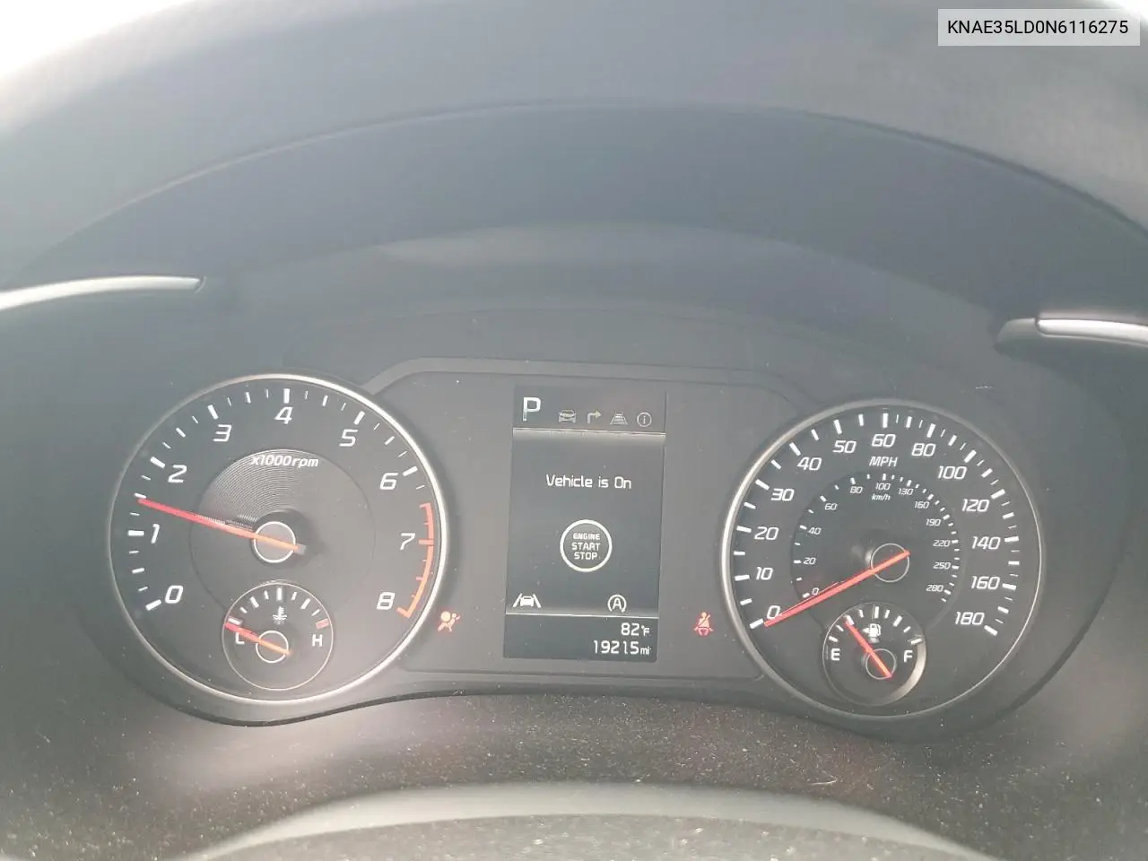 2022 Kia Stinger Gt Line VIN: KNAE35LD0N6116275 Lot: 56538315