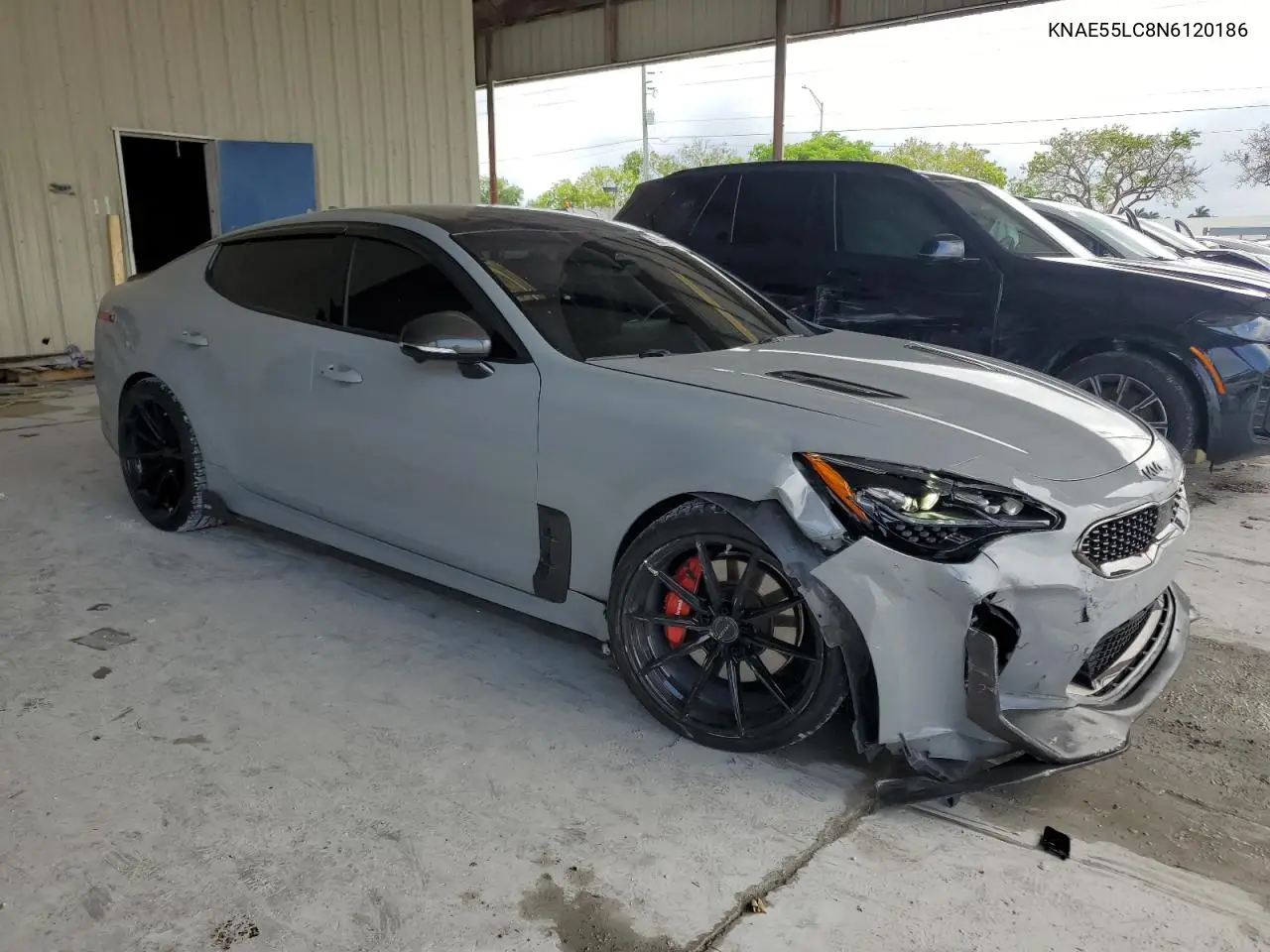 2022 Kia Stinger Gt2 VIN: KNAE55LC8N6120186 Lot: 56552205
