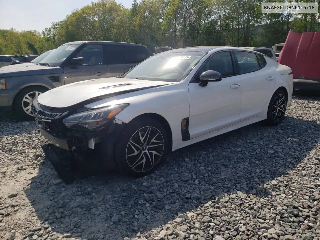 2022 Kia Stinger Gt Line VIN: KNAE35LD8N6116718 Lot: 56579395