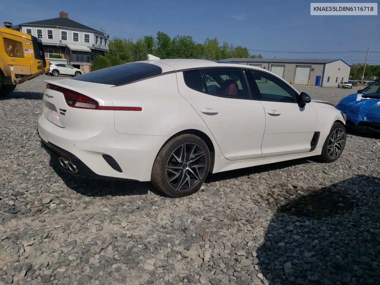 2022 Kia Stinger Gt Line VIN: KNAE35LD8N6116718 Lot: 56579395