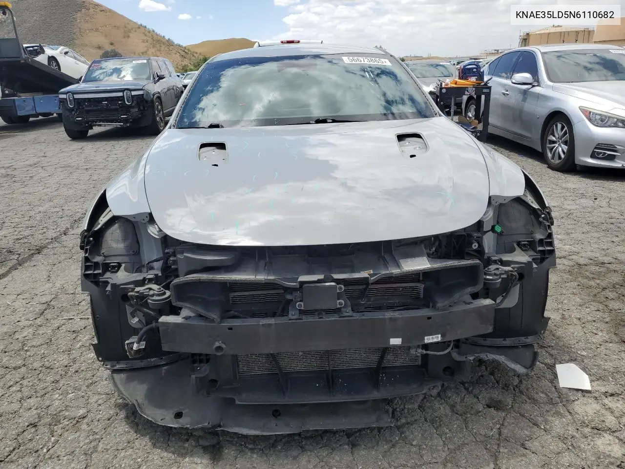 2022 Kia Stinger Gt Line VIN: KNAE35LD5N6110682 Lot: 56673865