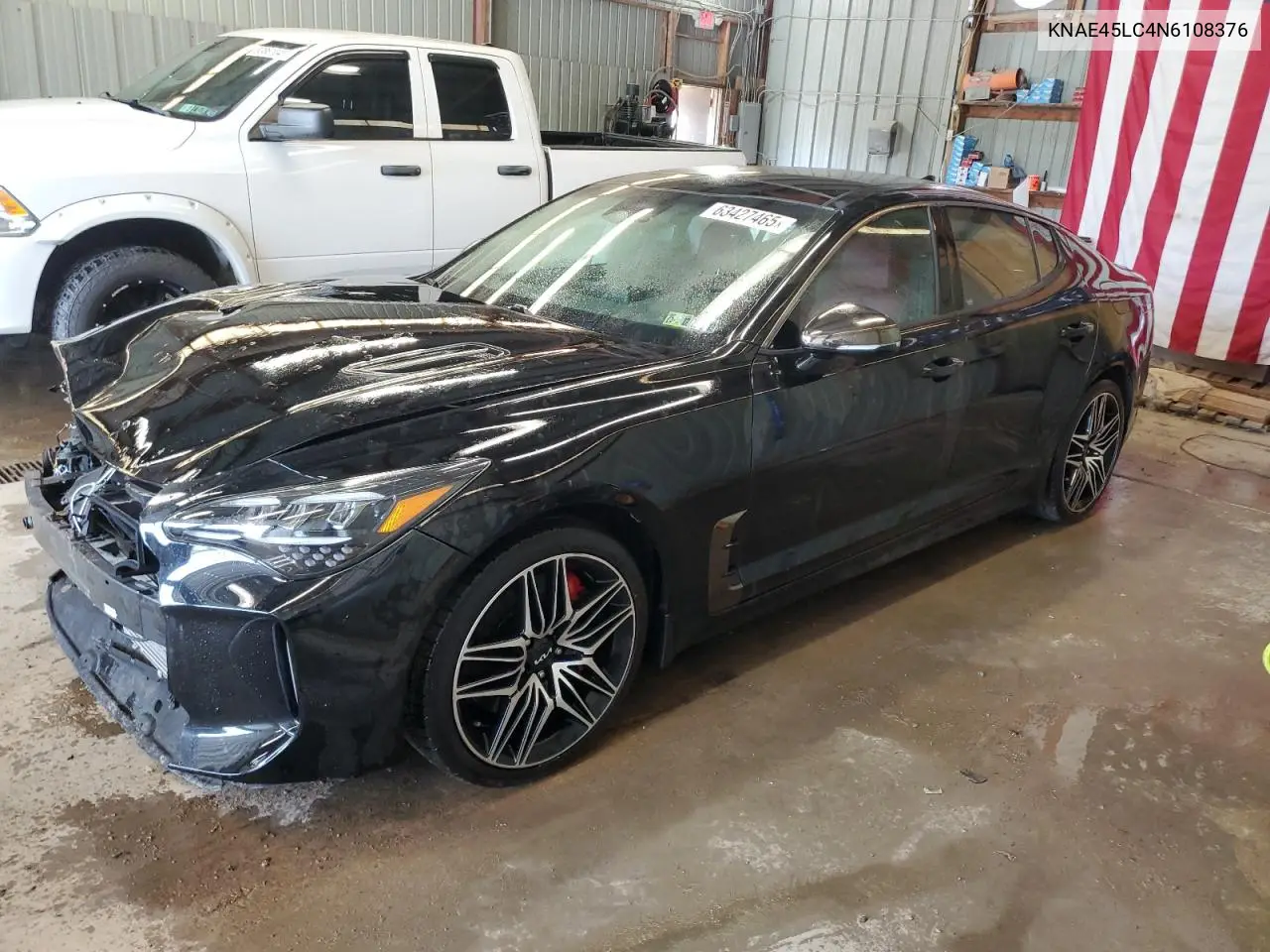 2022 Kia Stinger Gt1 VIN: KNAE45LC4N6108376 Lot: 63427465