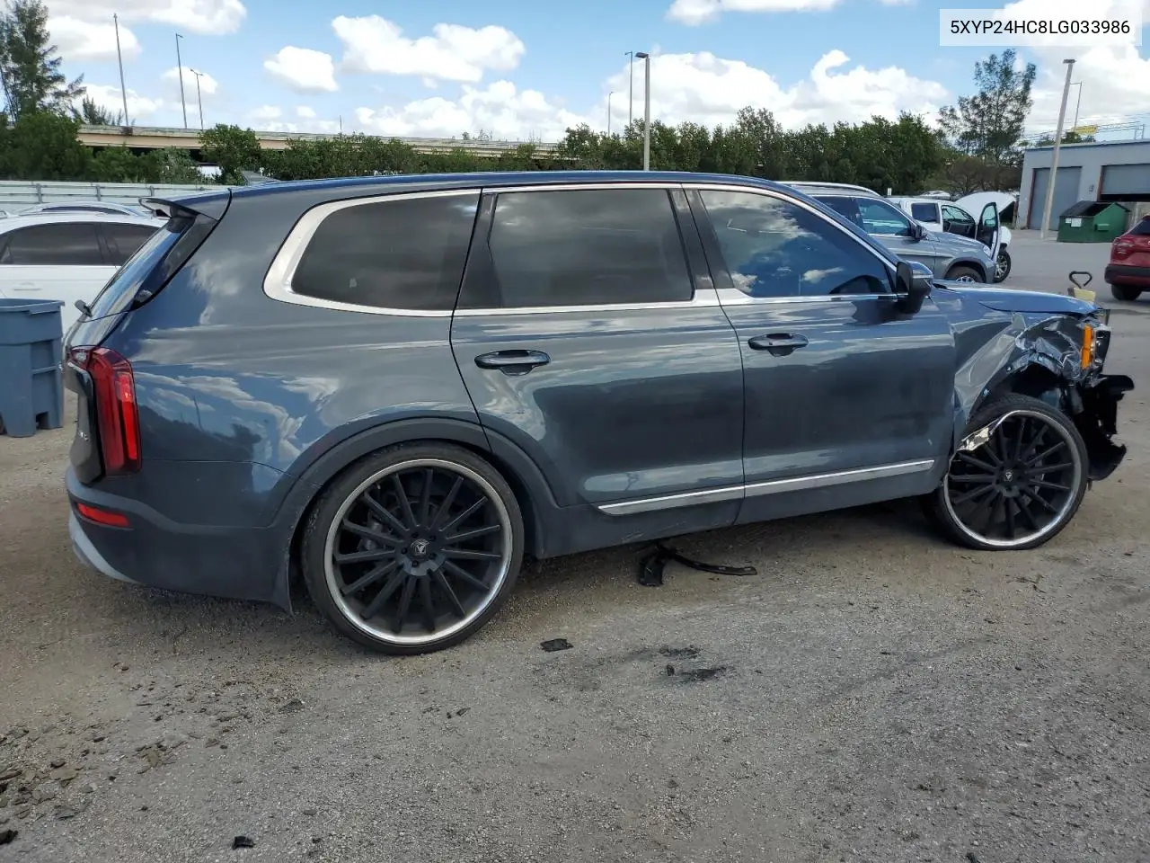 2020 Kia Telluride Lx VIN: 5XYP24HC8LG033986 Lot: 42116503