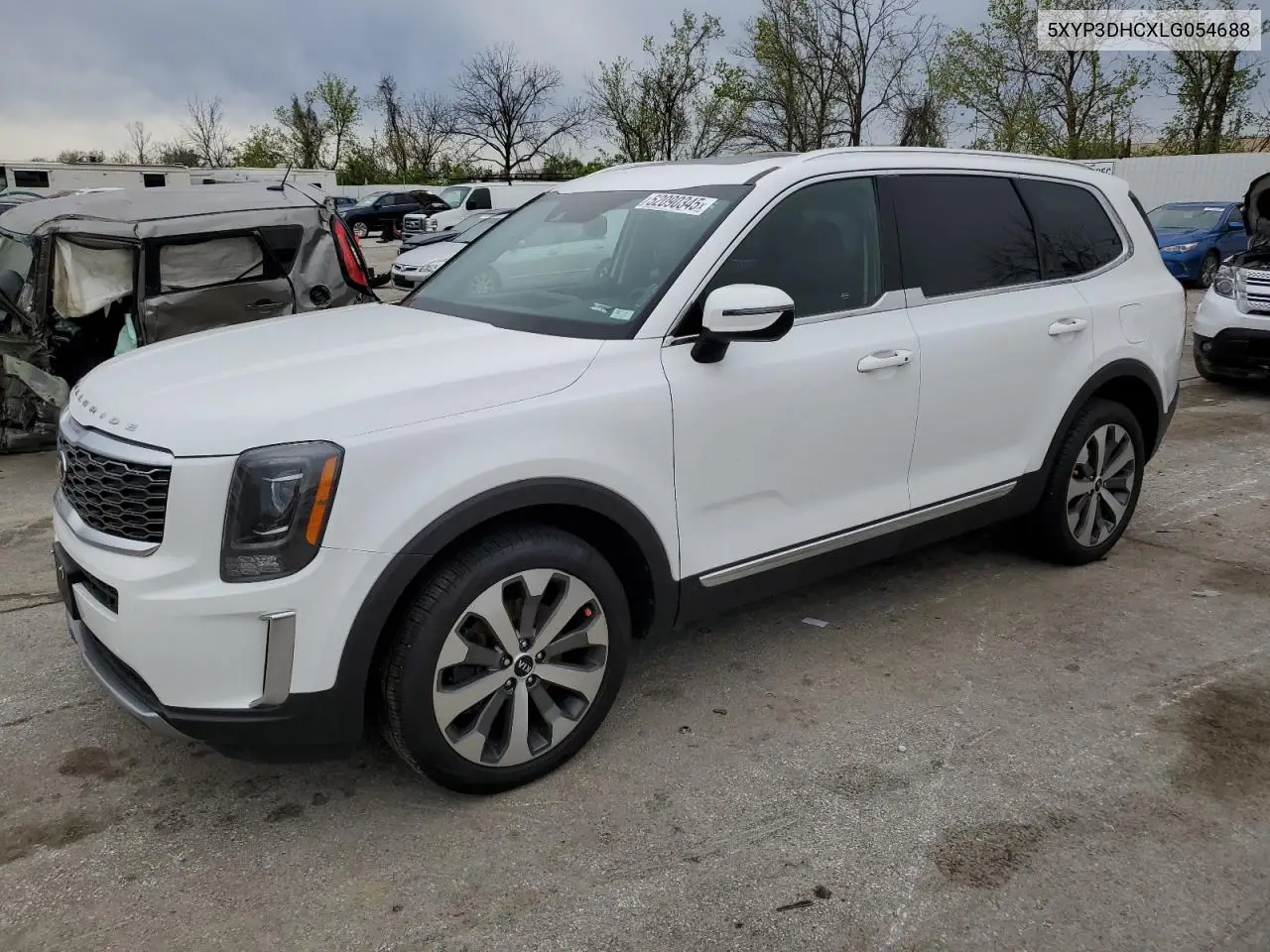 2020 Kia Telluride Ex VIN: 5XYP3DHCXLG054688 Lot: 52090345