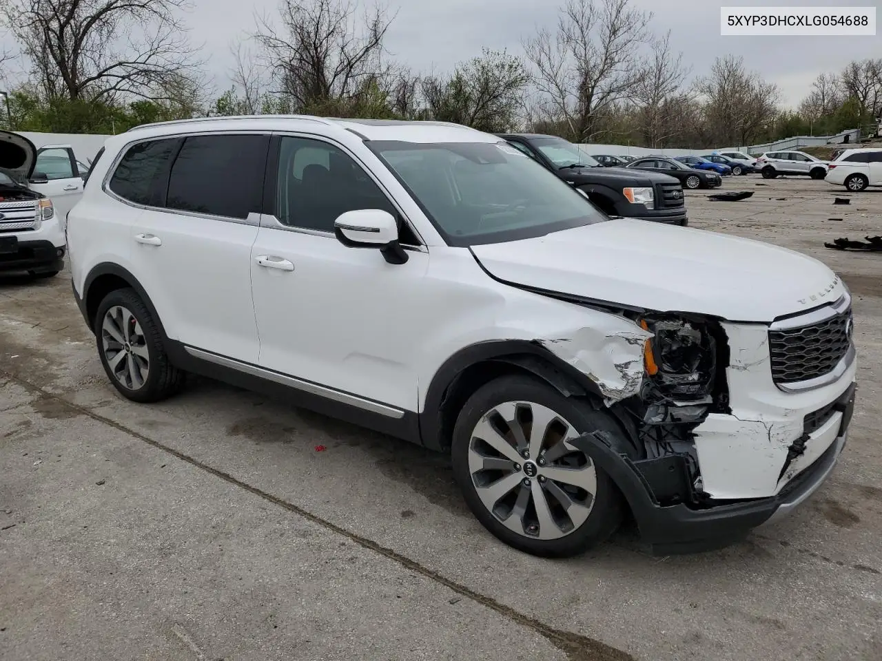 2020 Kia Telluride Ex VIN: 5XYP3DHCXLG054688 Lot: 52090345