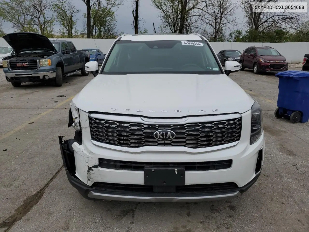 2020 Kia Telluride Ex VIN: 5XYP3DHCXLG054688 Lot: 52090345