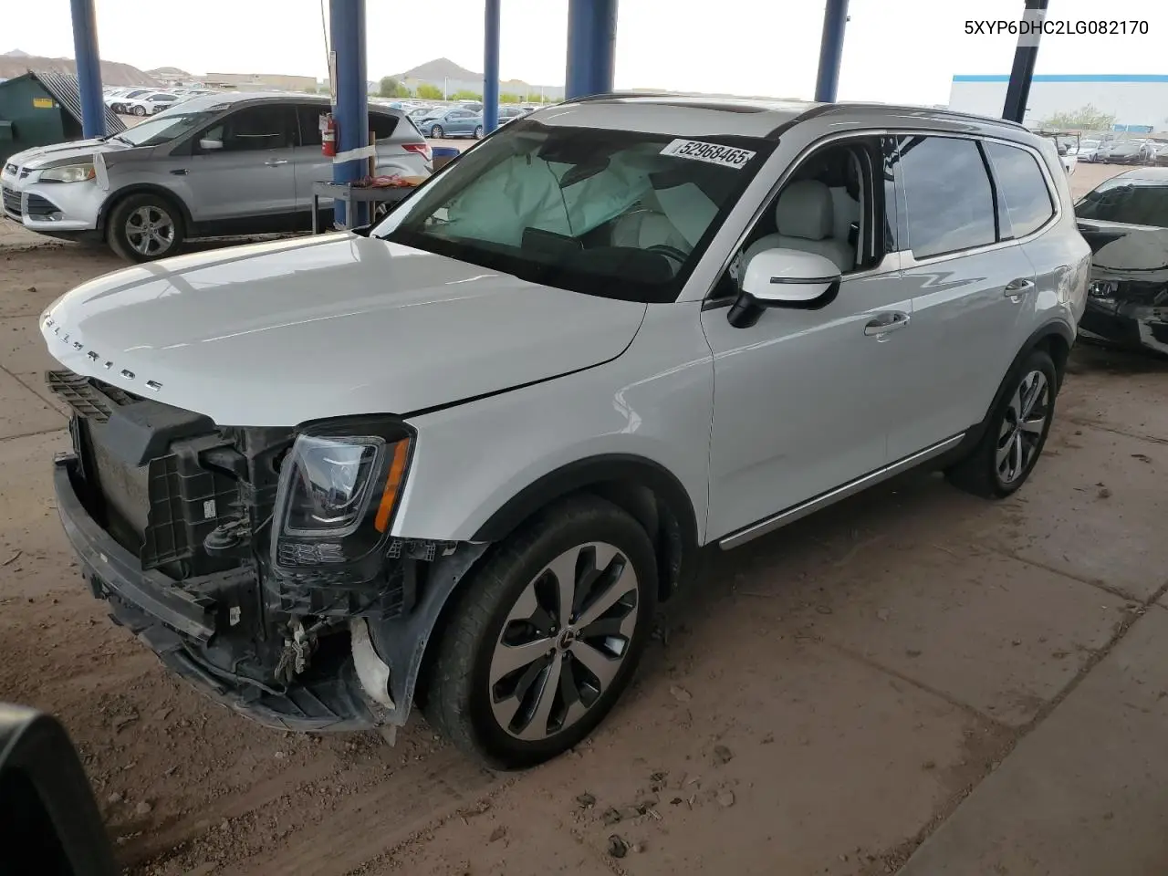 2020 Kia Telluride S VIN: 5XYP6DHC2LG082170 Lot: 52968465