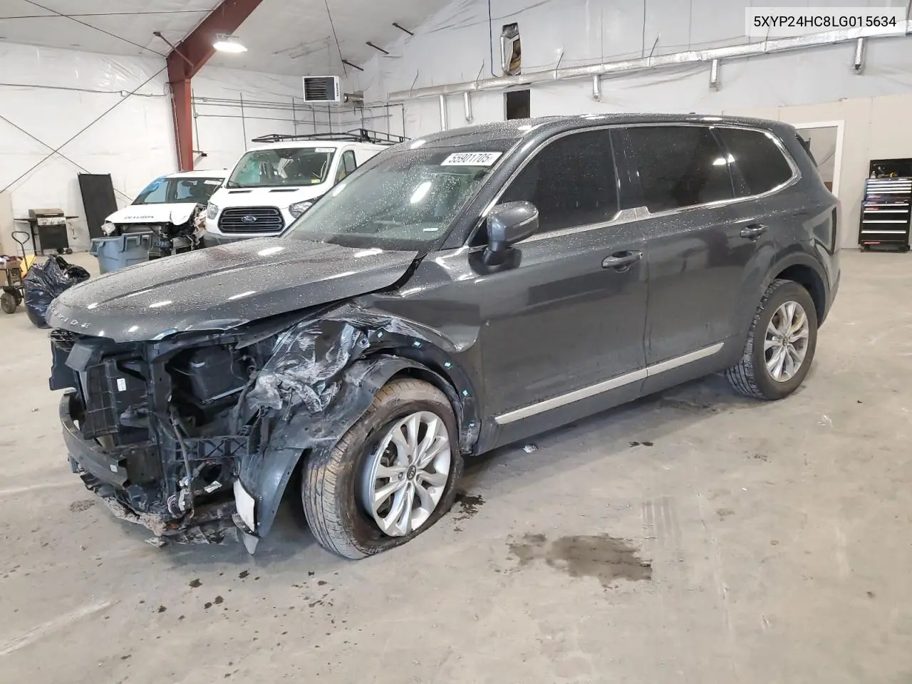 2020 Kia Telluride Lx VIN: 5XYP24HC8LG015634 Lot: 55901705