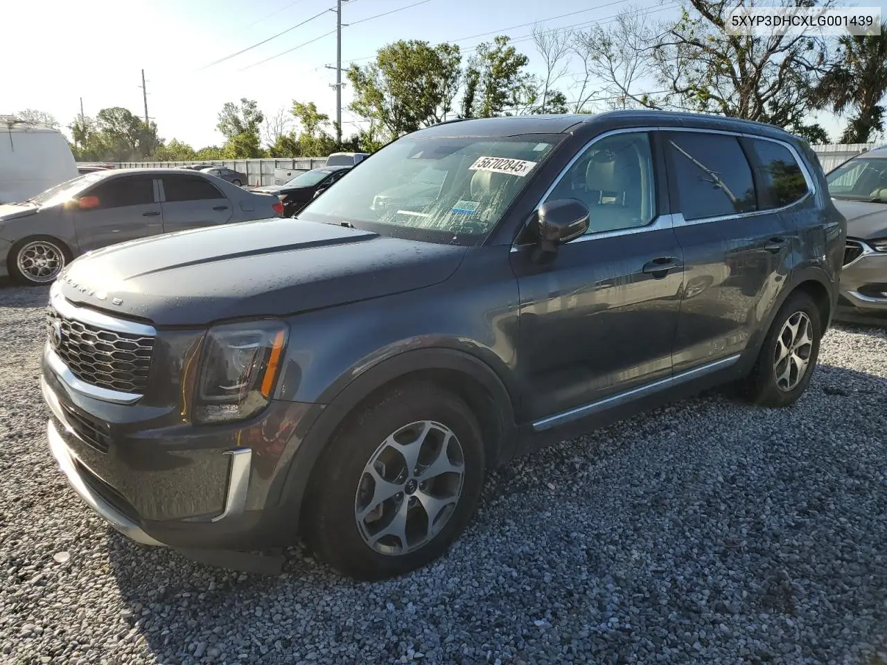 2020 Kia Telluride Ex VIN: 5XYP3DHCXLG001439 Lot: 56702845