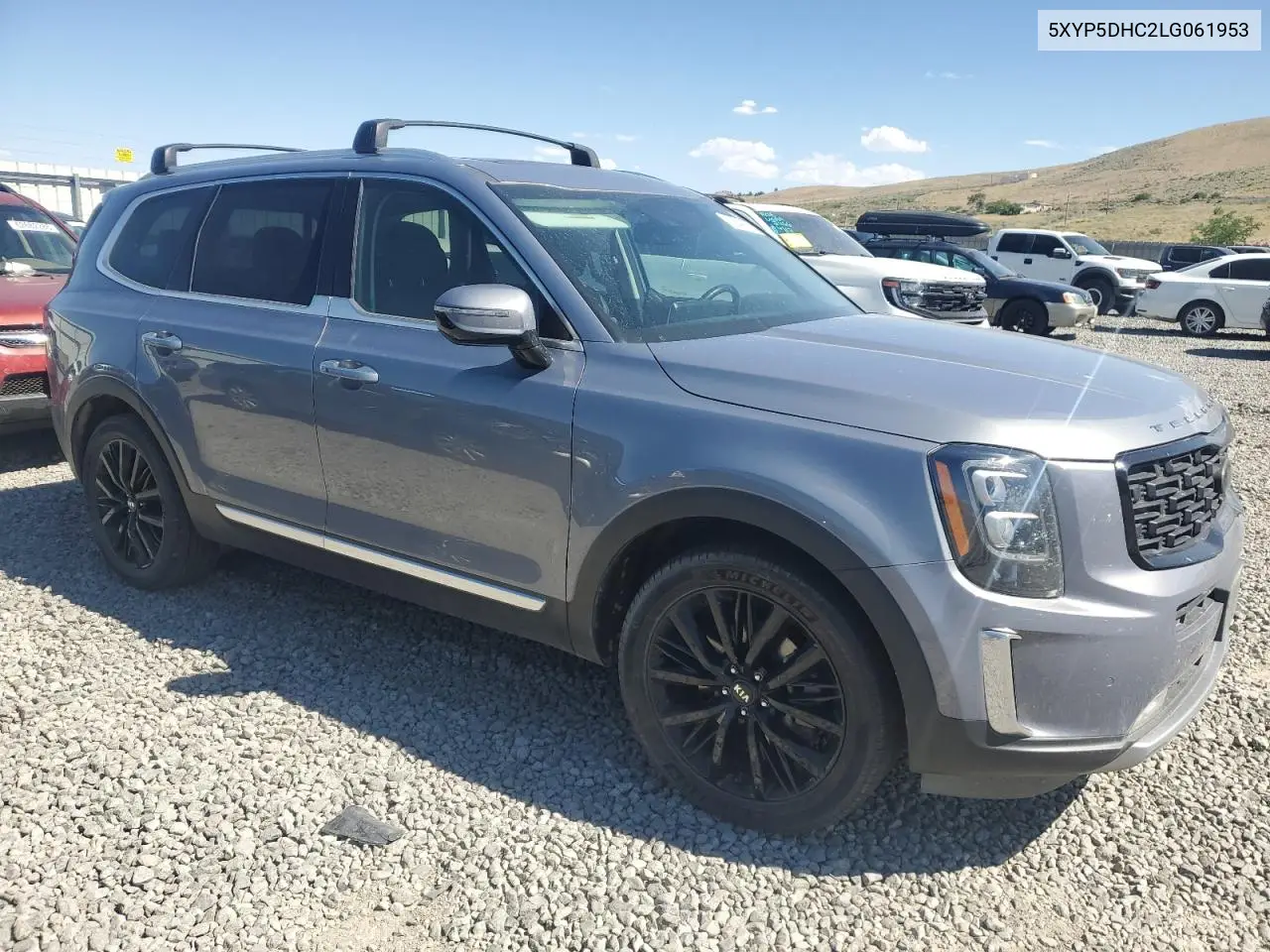 2020 Kia Telluride Sx VIN: 5XYP5DHC2LG061953 Lot: 62049085