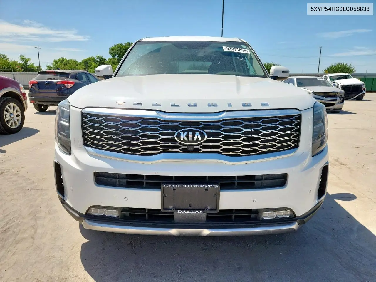 2020 Kia Telluride Sx VIN: 5XYP54HC9LG058838 Lot: 62091885