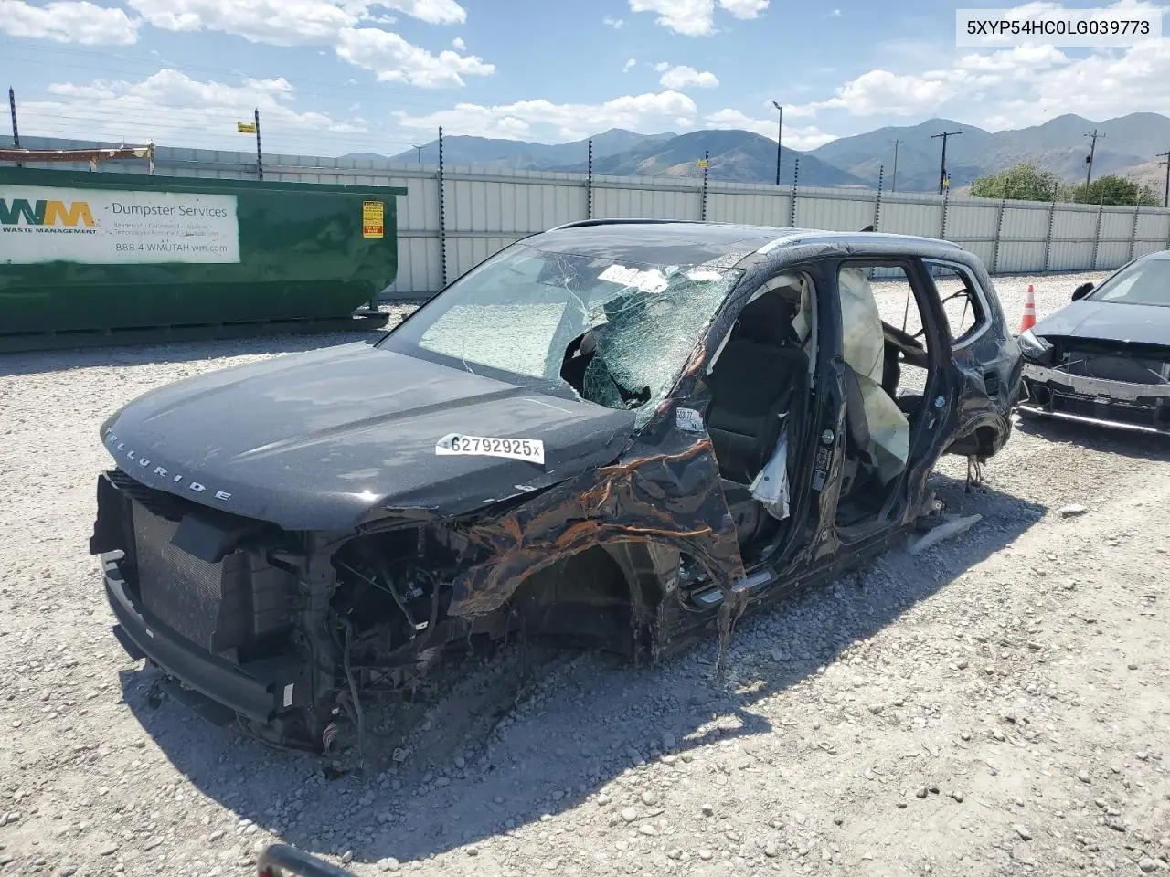 2020 Kia Telluride Sx VIN: 5XYP54HC0LG039773 Lot: 62792925