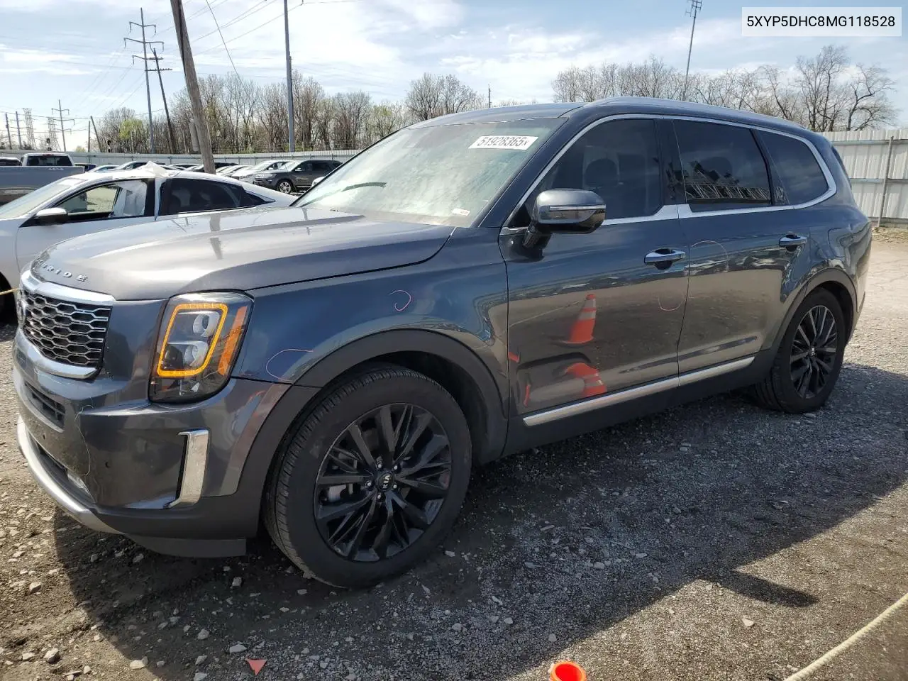 2021 Kia Telluride Sx VIN: 5XYP5DHC8MG118528 Lot: 51928365