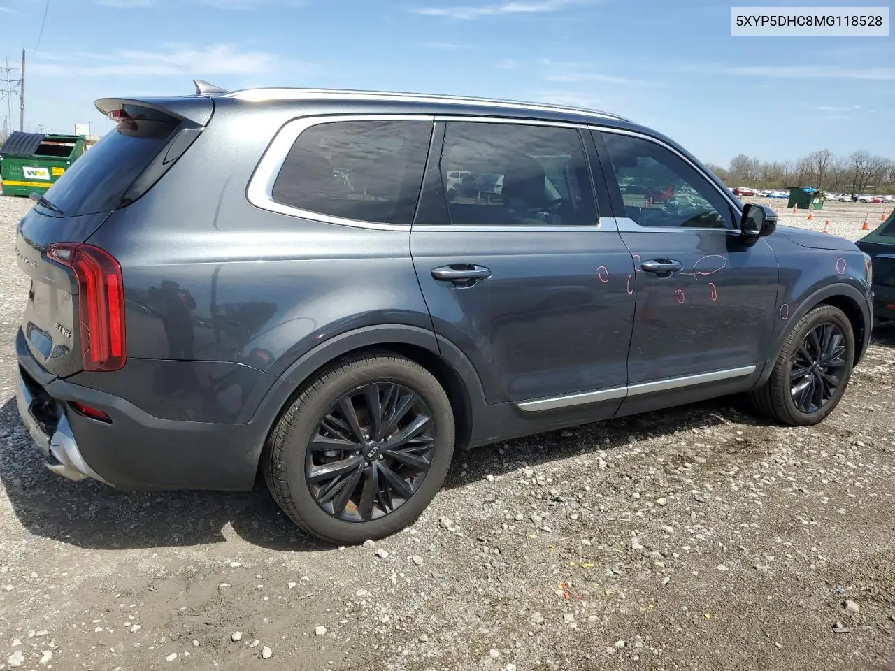2021 Kia Telluride Sx VIN: 5XYP5DHC8MG118528 Lot: 51928365
