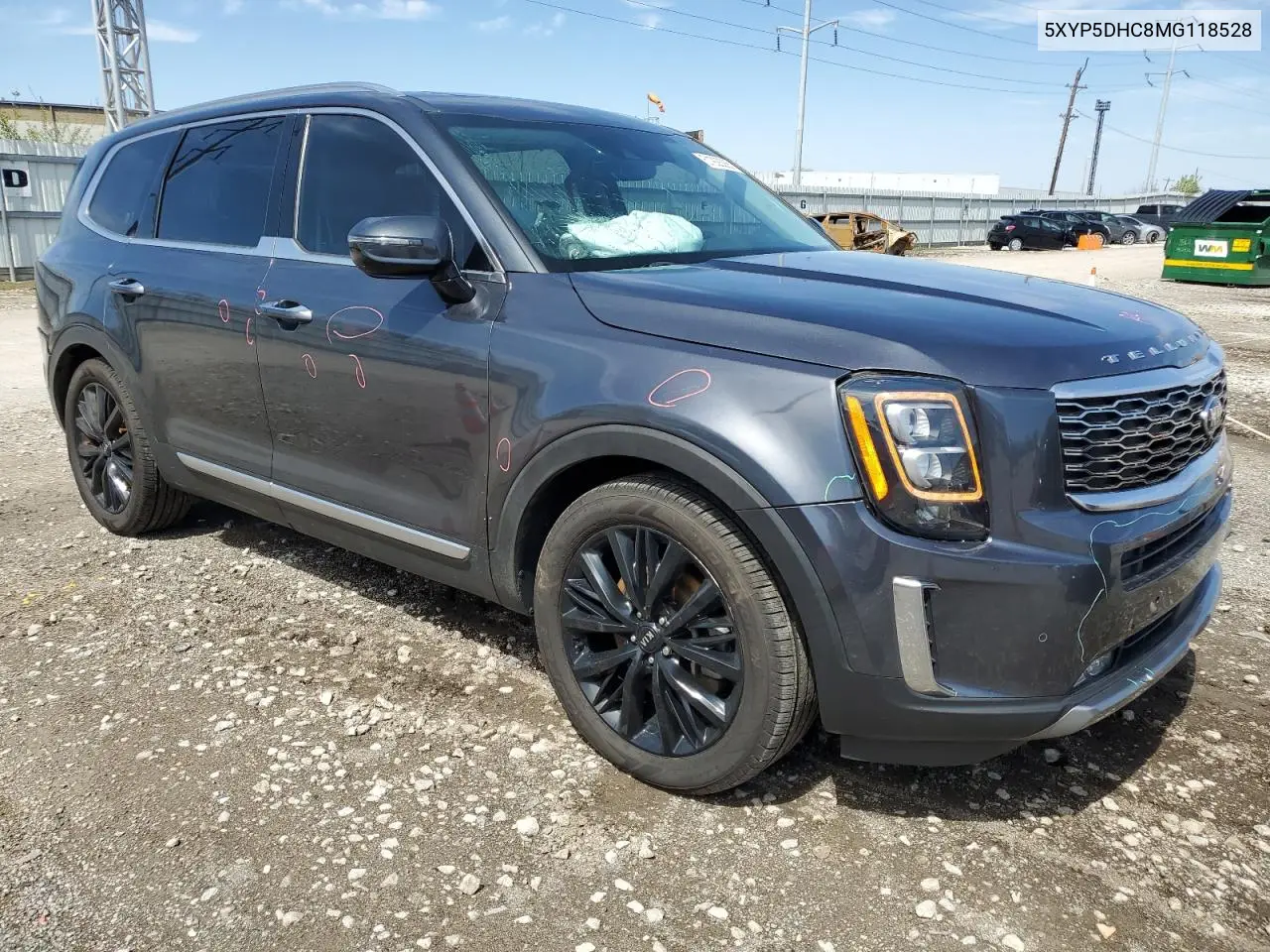 2021 Kia Telluride Sx VIN: 5XYP5DHC8MG118528 Lot: 51928365