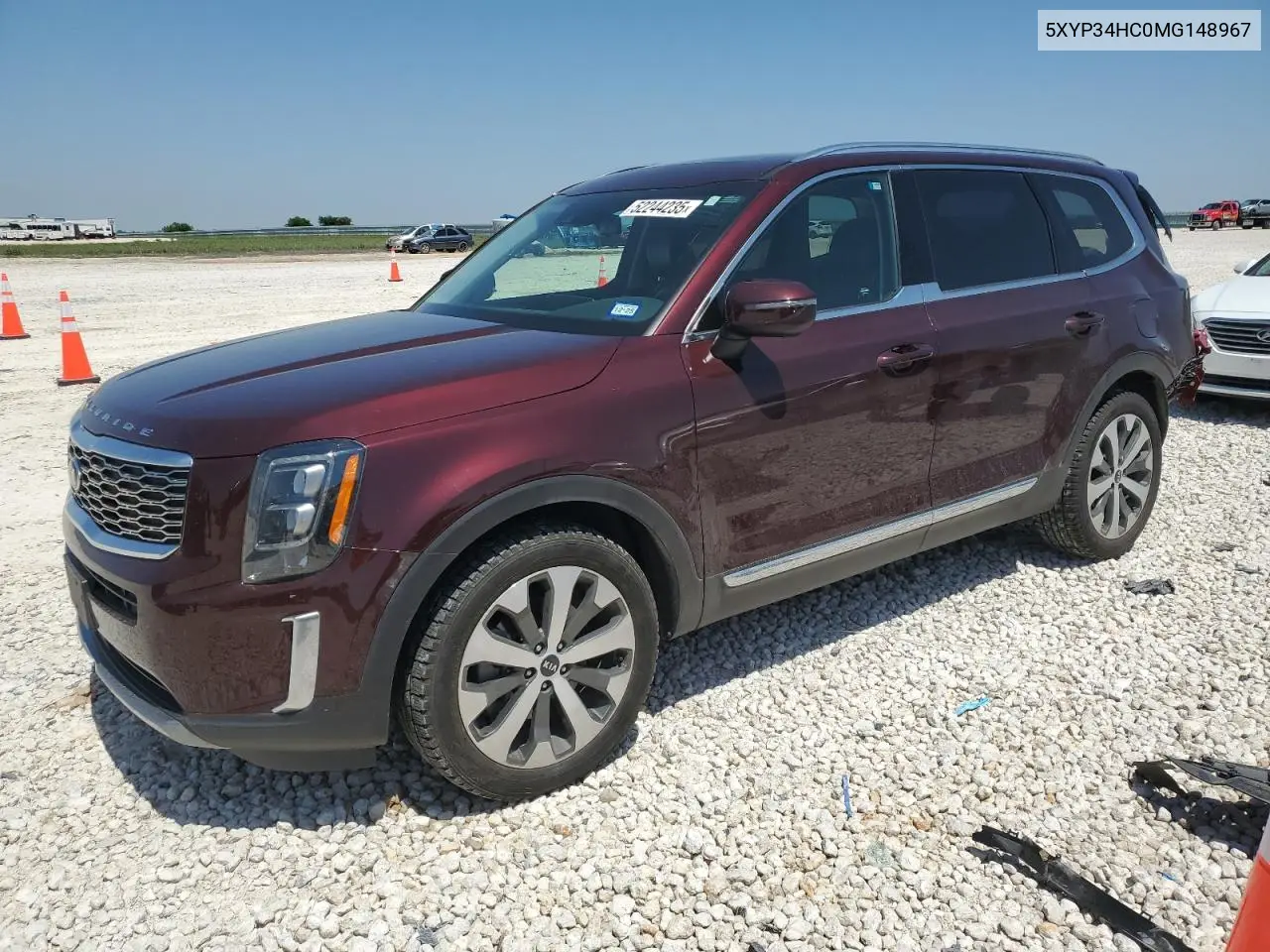 2021 Kia Telluride Ex VIN: 5XYP34HC0MG148967 Lot: 52244235