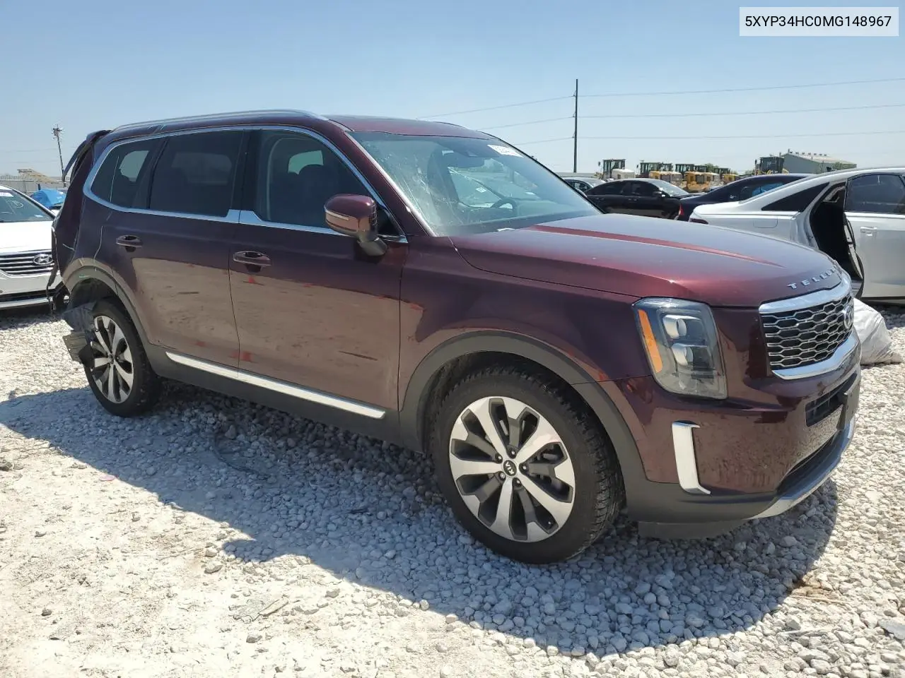 2021 Kia Telluride Ex VIN: 5XYP34HC0MG148967 Lot: 52244235